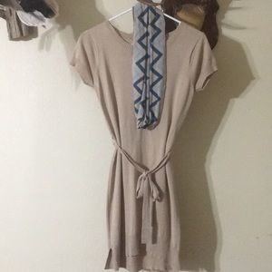 Cream colored thin tunic style dress size small